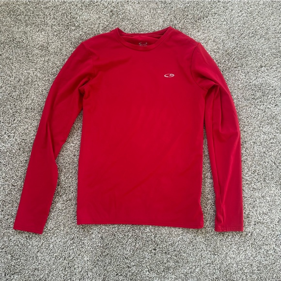 Champion Kids XL Red Long Sleeve Athletic Shirt | Moisture Wicking - Picture 2 of 5